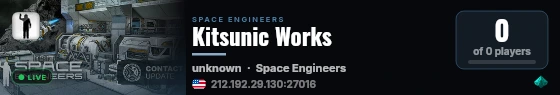Kitsunic Works live status badge