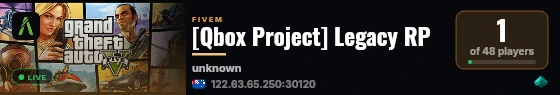 [Qbox Project] Legacy RP live status badge