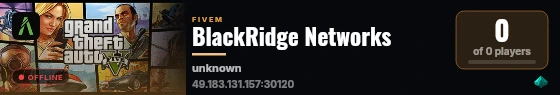 BlackRidge Networks live status badge