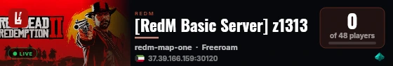 [RedM Basic Server] z1313 live status badge
