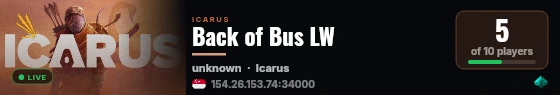 Back of Bus LW live status badge