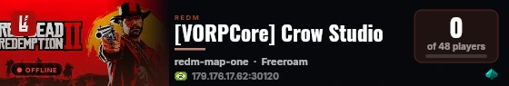 [VORPCore] Crow Studio live status badge