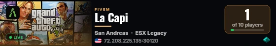 La Capi live status badge