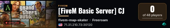[FiveM Basic Server] CJ live status badge