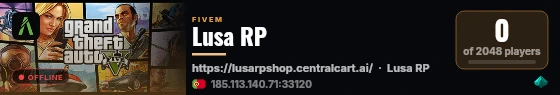 Lusa RP live status badge