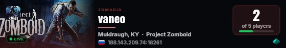 vaneo live status badge
