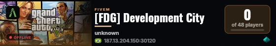[FDG] Development City live status badge