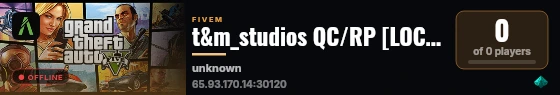 t&m_studios QC/RP [LOCALHOST TEST] live status badge