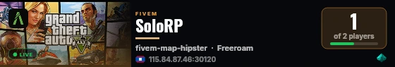 SoloRP live status badge