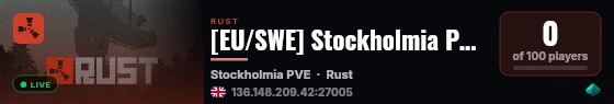 [EU/SWE] Stockholmia PVE | BiWeekly | Raids | Events | ++ live status badge