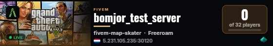bomjor_test_server live status badge