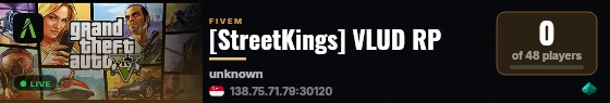 [StreetKings] VLUD RP live status badge