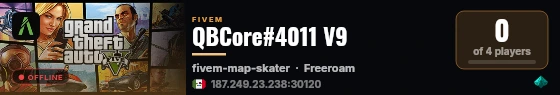 QBCore#4011 V9 live status badge