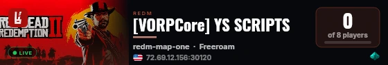 [VORPCore] YS SCRIPTS live status badge