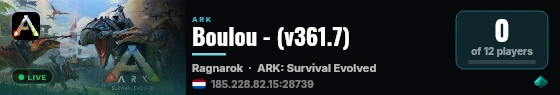 Boulou - (v361.7) live status badge