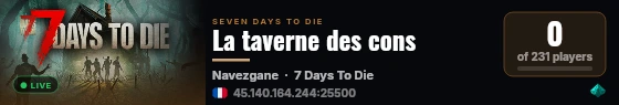 La taverne des cons live status badge
