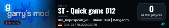 ST - Quick game D12 live status badge