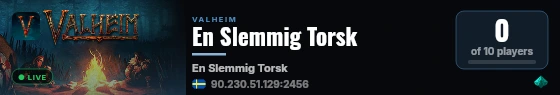 En Slemmig Torsk live status badge