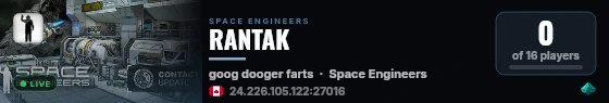 RANTAK live status badge