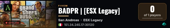 BADPR | [ESX Legacy] live status badge