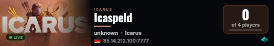 Icaspeld live status badge