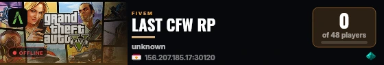 LAST CFW RP live status badge