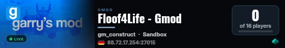 Floof4Life - Gmod live status badge