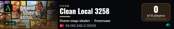 Clean Local 3258 live status badge