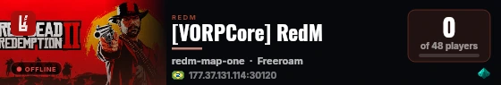 [VORPCore] RedM live status badge