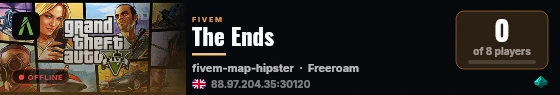 The Ends live status badge