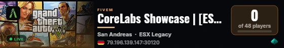 CoreLabs Showcase | [ESX Legacy] live status badge