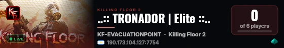 ..:: TRONADOR | Elite ::.. live status badge