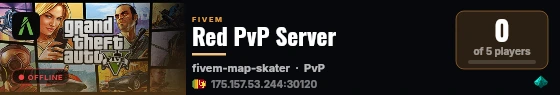 Red PvP Server live status badge