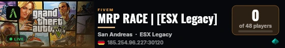 MRP RACE | [ESX Legacy] live status badge