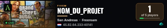 NOM_DU_PROJET live status badge