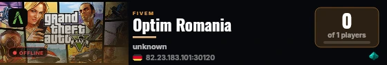 Optim Romania live status badge