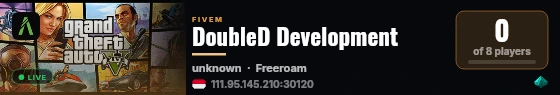 DoubleD Development live status badge