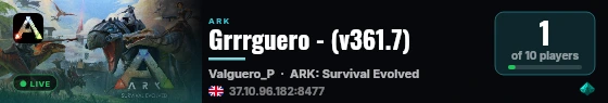 Grrrguero - (v361.7) live status badge