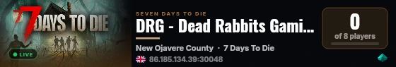 DRG - Dead Rabbits Gaming - Discord.gg/KQFzn5kTG3 live status badge