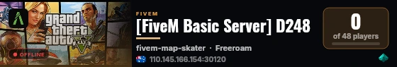 [FiveM Basic Server] D248 live status badge