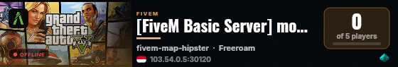 [FiveM Basic Server] mod-tes sonnard live status badge