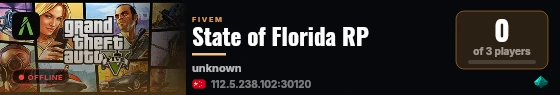 State of Florida RP live status badge