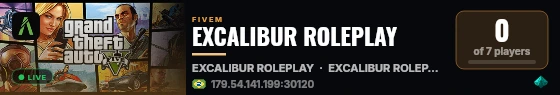 EXCALIBUR ROLEPLAY live status badge