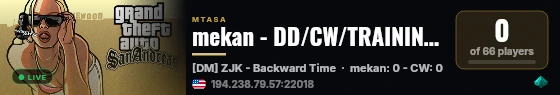 mekan - DD/CW/TRAINING/RACE/DM Server #6 - %20 Vehicle Extrapolation live status badge