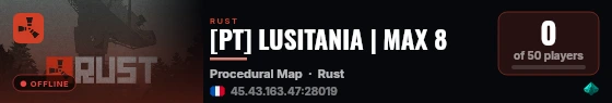 [PT] LUSITANIA | MAX 8 live status badge