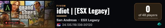 idiot | [ESX Legacy] live status badge