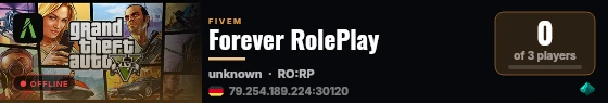 Forever RolePlay live status badge