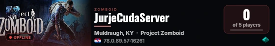 JurjeCudaServer live status badge