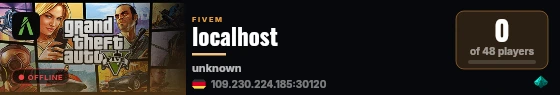 localhost live status badge