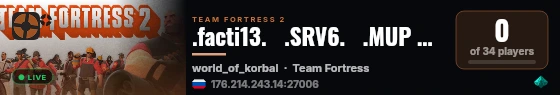 .facti13.   .SRV6.   .MUP KOP6ALA live status badge